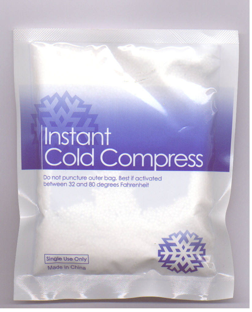 Lot of 125 5" X 6" Instant Cold Compress Ice Pack